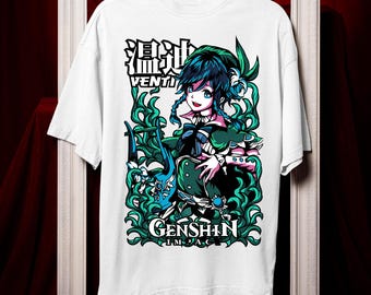 Chemise jeu vidéo, t-shirt graphique gamer, t-shirt anime Waifu
