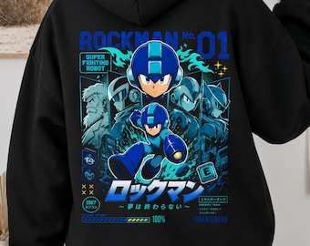 Camiseta con estampado de videojuego de héroe robot retro, sudadera de ciencia ficción de 8 bits, sudadera con capucha de guerrero cibernético, regalo para gamers