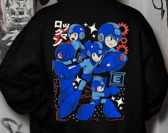 Camiseta con estampado de videojuego de héroe robot retro, sudadera de ciencia ficción de 8 bits, sudadera con capucha de guerrero cibernético, regalo para gamers