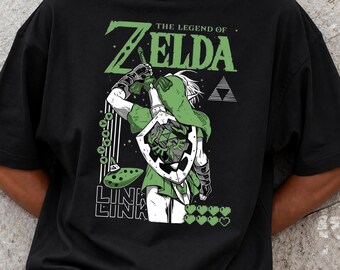Camiseta de videojuego de héroe de fantasía, sudadera verde de aventurero, sudadera con capucha de búsqueda mágica, regalo para gamers