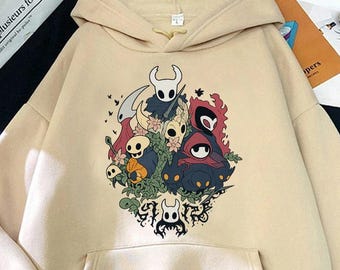 Unisex Hollow Graphic Hoodie, Video Games Shirt, Retro Gaming Sweatshirt for Gamers