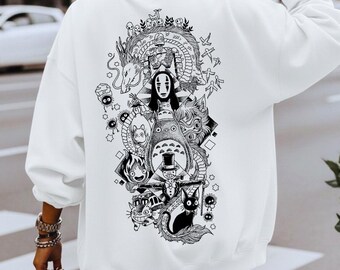 Felpa Anime, Maglione con Grafica Anime in Stile Giapponese, Maglietta Otaku in Regalo