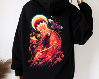 Celeste Game Hoodie, Madeline Pixel Art Sweater, Indie Platformer Gamer Hoodie, Retro Video Game Top
