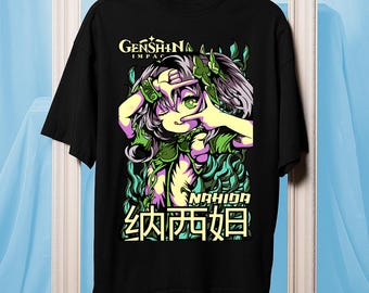 Chemise jeu vidéo, t-shirt graphique gamer, t-shirt anime Waifu