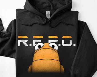 R.E.P.O. Game Inspired Hoodie, Indie Horror Co-Op Gamer Hoodie, Dark Sci-Fi Survival Game Sweater, Unisex Repo Gaming Gift