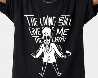 Grim Fandango Manny Calavera Shirt, Retro Gaming T-Shirt, Classic Adventure Game Graphic Tee