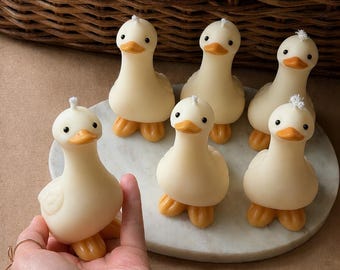 Bulk Goose Candles, Handmade Personalized Soy, Beeswax Decorative Unique Favors, Birthday, Baby Shower, Kids Decor, Handmade Party Candle