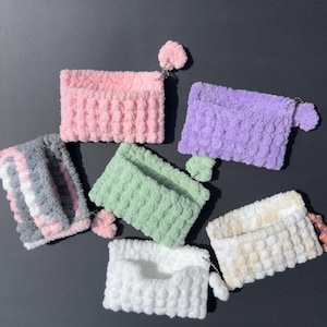 Hand-Made Knitted Wallet and Card Holder