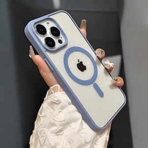 Coque pour iPhone en titane naturel mat - Coque rigide antichoc pour iPhone 16, 15, 14, 13, 12, 11 Pro Max, Plus et Mini