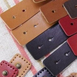 Genuine Leather Stud Closure Closure Made in Korea - PNQ620