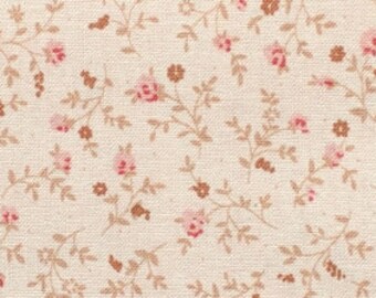 Cotton 1/2y Korean Fabric/ High quality 100% cotton print half yard 44 x 18 vintage pastel flower