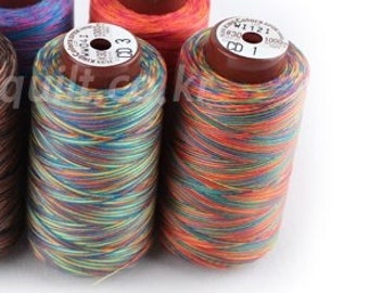 1000m Hand Quilt Thread Japan Fujix Rainbow Thread 1ea/ High quality thread made in Japan Poly 1000m #30