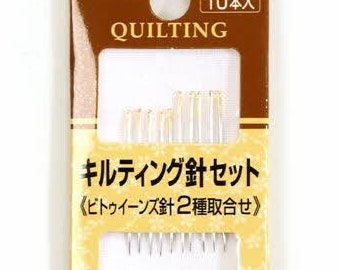 Quilt Needle CLOVER no. 9 & 12 mixed/ Japanese Hand Quilting Needle