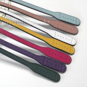 2 Leather Handles 24 60cm Soft High Quality Leather Strap Handles for bag colors vary KM6000 image 5