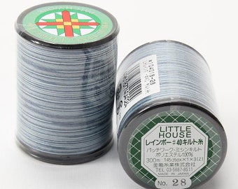 Quilt Thread/ Japan Little House Rainbow Thread no.28/ High quality poly quilt thread made in Japan