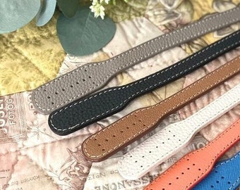 2 Leather Handles 25" - 631/ 65cm 2pcs 1pair Soft Leather Strap Handles/ High quality bag handles made in South Korea/ Colors vary