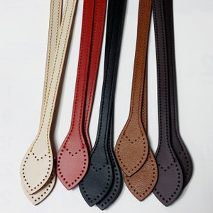 2 Leather Strap Handles 24~25&quot;, 2pcs 1pair high quality leather handles made in Korea, good for shoulder tote bag