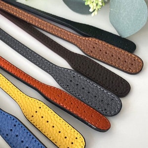 2 Leather Handles 24 60cm Soft High Quality Leather Strap Handles for bag colors vary KM6000 afbeelding 1