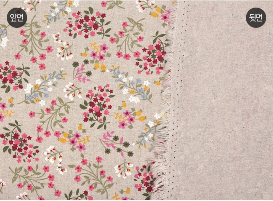 Wide Linen 1/2y Korean Linen Cotton Blended/ Medium weight Etsy