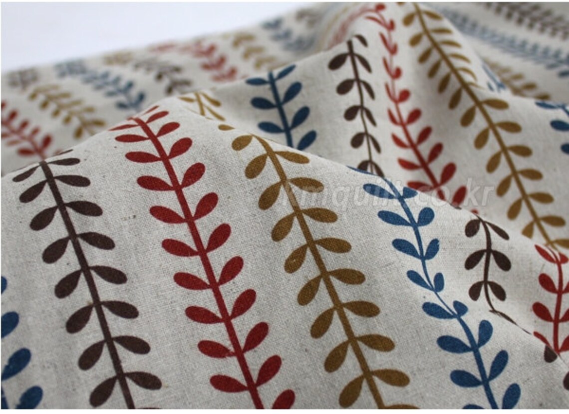 Wide Linen 1/2y Korean Cotton Linen Blended Fabric/ Medium Etsy