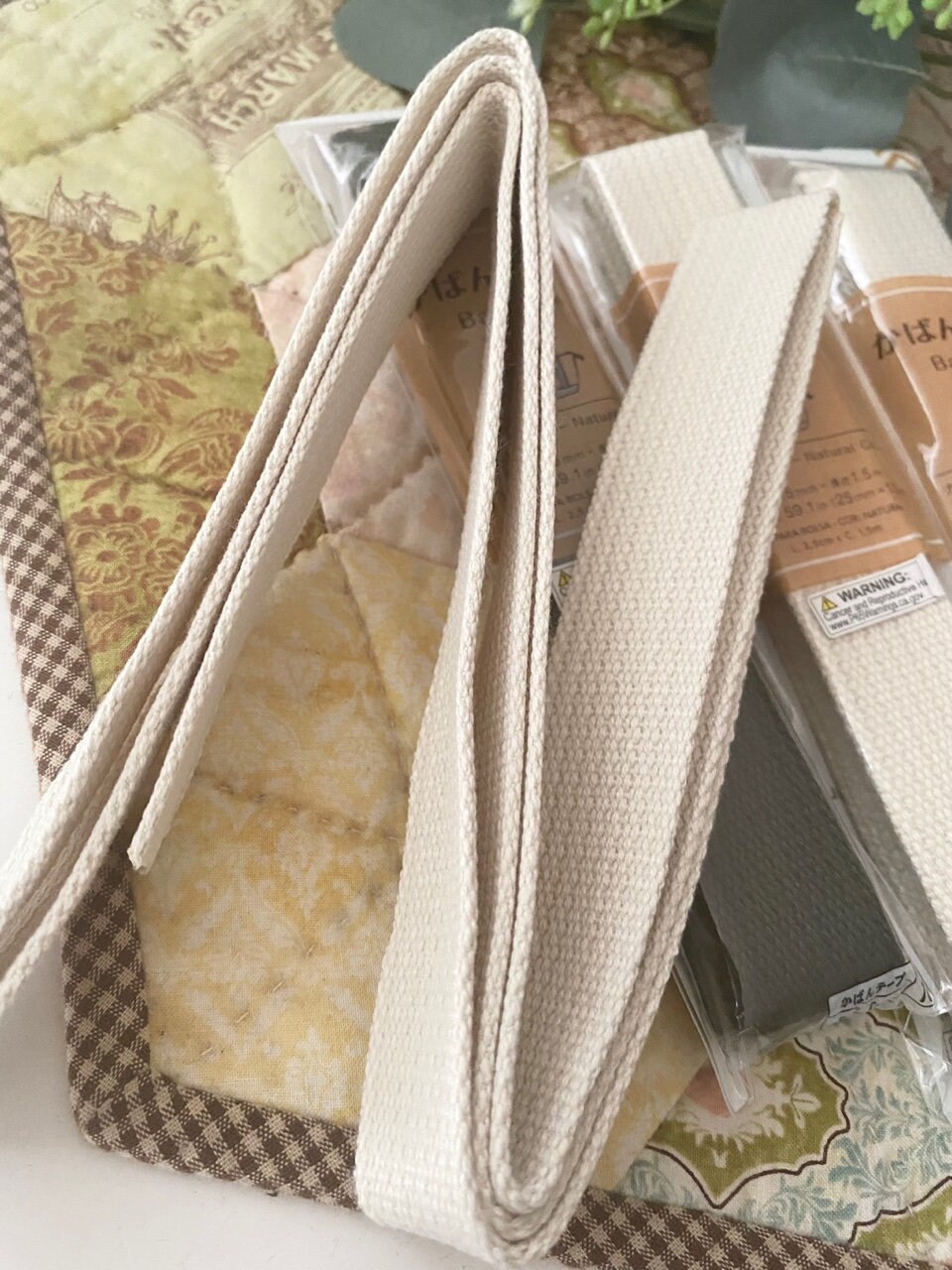 from DAISO JAPAN 2.5cm x 1.5m Bag Tapes Cotton bing Straps Handles