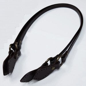 2 Leather Handles 24 2074/ 60cm x 1cm High Quality Leather Strap Handles for bag 2pc 1 pair image 4