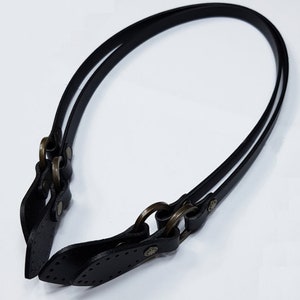 2 Leather Handles 24 2074/ 60cm x 1cm High Quality Leather Strap Handles for bag 2pc 1 pair image 5