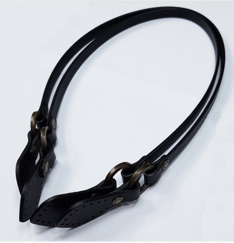 2 Leather Handles 24 2074/ 60cm x 1cm High Quality Leather Strap Handles for bag 2pc 1 pair image 5