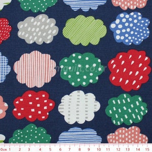 1/2y High Quality Oxford Cotton Print Fabric Made in South Korea - Kind Cloud/ 100% Cotton Medium Weight Half Yard 44&quot; x 18&quot;