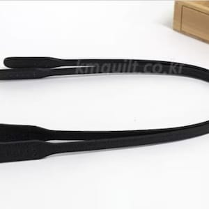 2 Leather Handles 24 60cm Soft High Quality Leather Strap Handles for bag colors vary KM6000 Embo Black/ Black