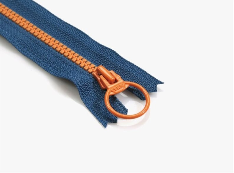 YKK Zipper Original Japanese Plastic Vislon Zipper Blueorange Etsy