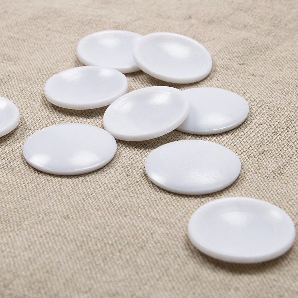 Buttons 10pcs Plastic Buttons for making covered button/ Wrap button body 싸개단추/ Make to match buttons to cover