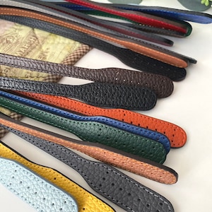 2 Leather Handles 24 60cm Soft High Quality Leather Strap Handles for bag colors vary KM6000 image 4