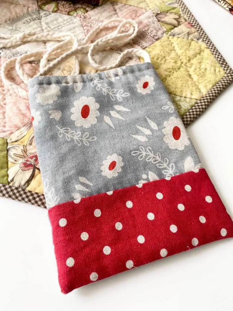 passport Mini Crossbody Small Bag with knitted strap handle Mini crossbody for kids Linen crossbody Handmade gift Good for phone