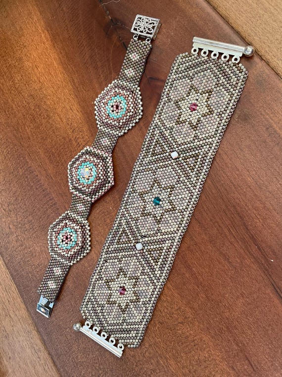 Boho Beaded Cuff Bracelet Set - image 8