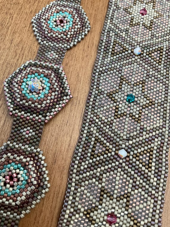 Boho Beaded Cuff Bracelet Set - image 5