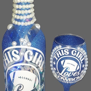 The cowboy wine bottle with light and glass set