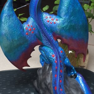 The Air Dragon Original Dark Art Painted by CrazyOldLadyJC image 4