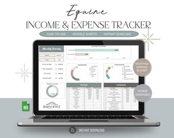Equestrian Income and Expense Tracker – Horse Business Spreadsheet (Google Sheets)