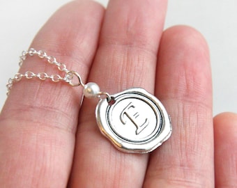 ON VACATION, personalized jewelry, Silver Initial necklace, Letter Necklace, Custom Personalized Gift for her