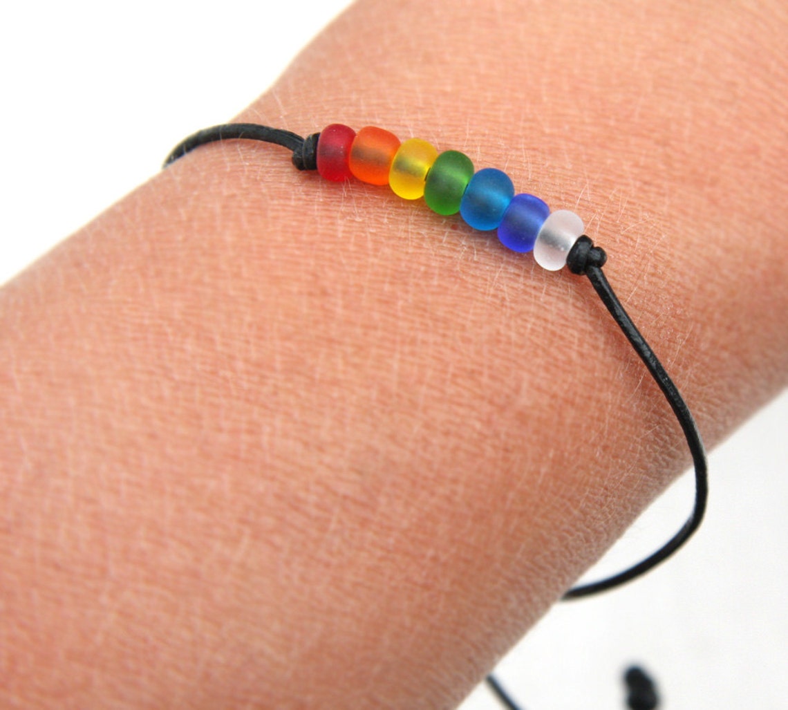 Rainbow Bracelet Pride Bracelet LGBT Pride Awareness Gay & Etsy