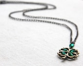 St Patricks Day Gift St Patricks Day Necklace 4 Four leaf clover Jewelry Irish Shamrock Good Luck Charm Green Crystal