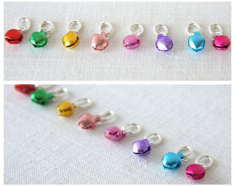 Christmas Party dancer bell Charm Custom Jingle Bell Pendant Mixed Colors Holiday Jewelry Musical Fun Colorful unique gift for women