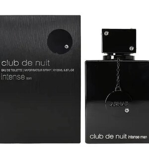Perfume Concentrado Masculino Armaf Club De Nuit - 3,4 oz Perfume preto, com fragrância floral amadeirada de alta qualidade, preto, simples, elegante