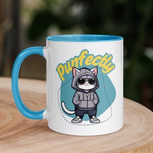 Funny Cat Coffee Mug - High Quality Ceramic, Microwave & Dishwasher Safe - Perfect for Coffee Lovers, Night Owls, Caffeine Addicts