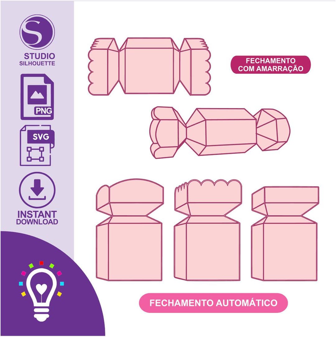 Self-closing Box Template, Silhouette Studio and SVG - Etsy