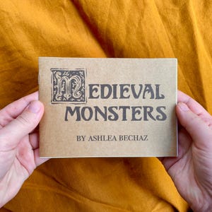 Medieval Monsters Zine Art Book - Gaming, fantasy, funny gifts