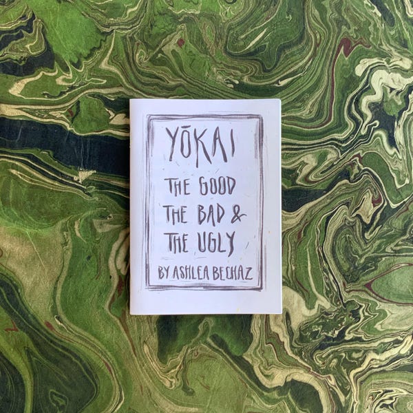 Yokai Zine Art Book - Japansk historia, mytologi, roliga presenter