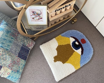The All Seeing Eye tufted wool rug, wall rug, wall hanging