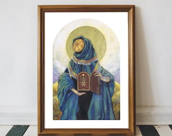The Bee Keeper - Giclee Fine Art Print - medieval bee keeper, mythology, fairy tale, apiary